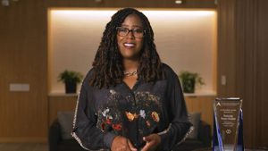 Thasunda Brown Duckett, president and CEO of TIAA, one of two current Black CEOs in America, was a recipient of The Executive Leadership Council (ELC) 2021 Achievement Award. The award was given during the ELC’s virtual 35th anniversary gala. (Courtesy photo)