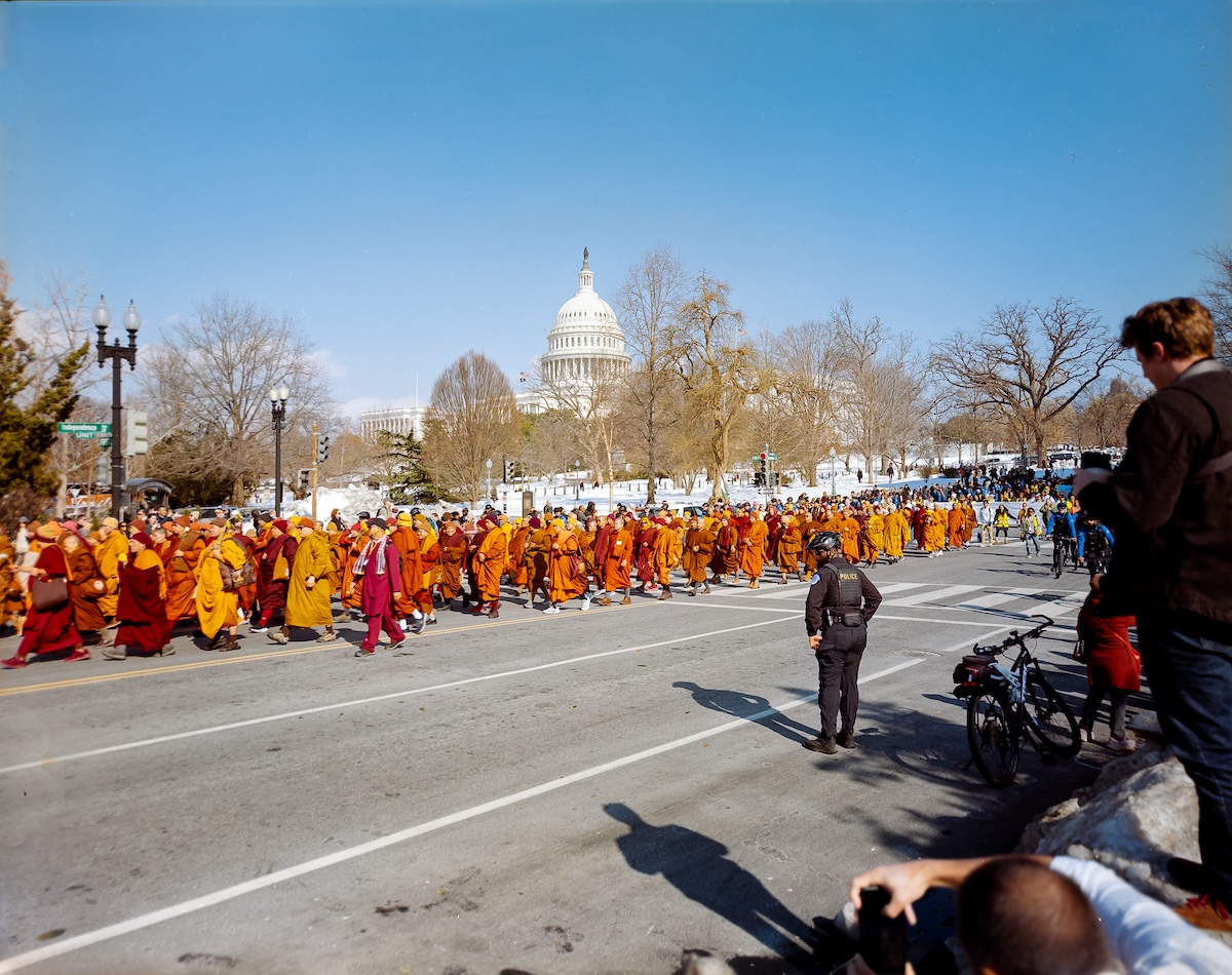 With Arrival in D.C., Monks Promote Power of Peace After 2,300-Mile Walk