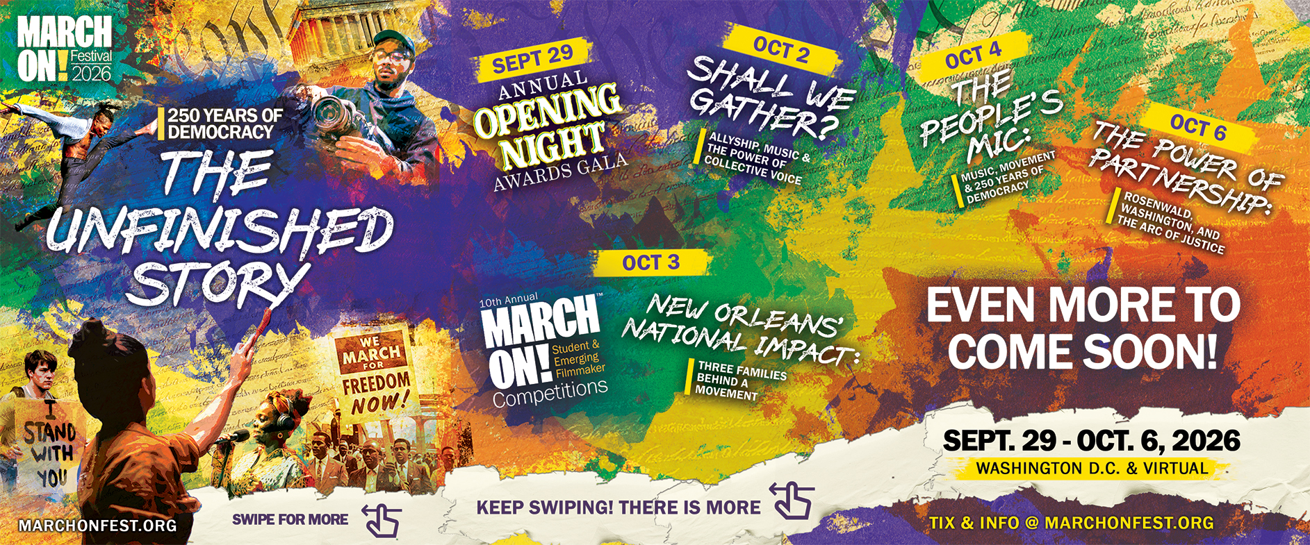March On! Festival Returns, Honors America 250 and Democracy